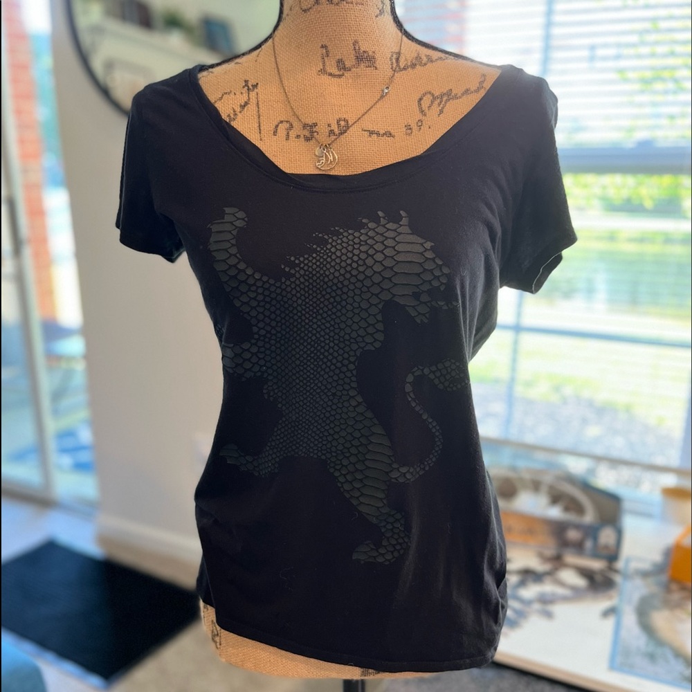 Express S black short sleeve t-shirt
